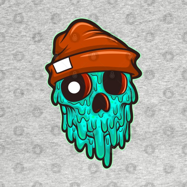 drippy skull by Behold Design Supply